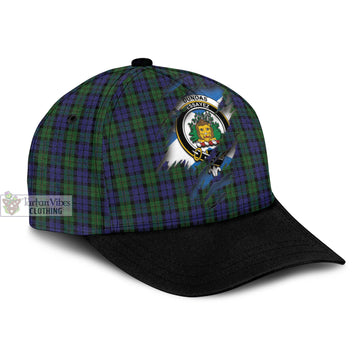 Dundas Tartan Classic Cap with Family Crest In Me Style
