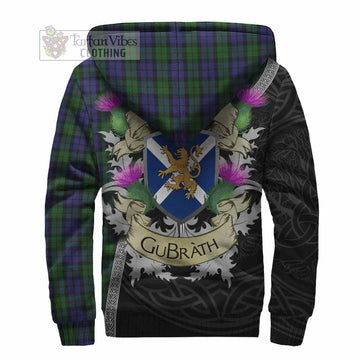 Dundas Tartan Family Crest Sherpa Hoodie Lion Rampant Royal Thistle Shield Celtic Inspired - Tartan Vibes Clothing