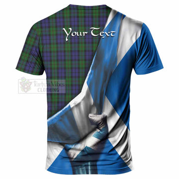 Dundas Tartan T-Shirt with Family Crest Scotland Patriotic Style - Tartan Vibes Clothing