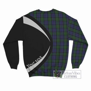 Dundas Tartan Sweatshirt with Family Crest Circle Style - Tartan Vibes Clothing