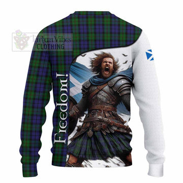 Dundas Crest Tartan Knitted Sweater Inspired by the Freedom of Scottish Warrior - Tartan Vibes Clothing