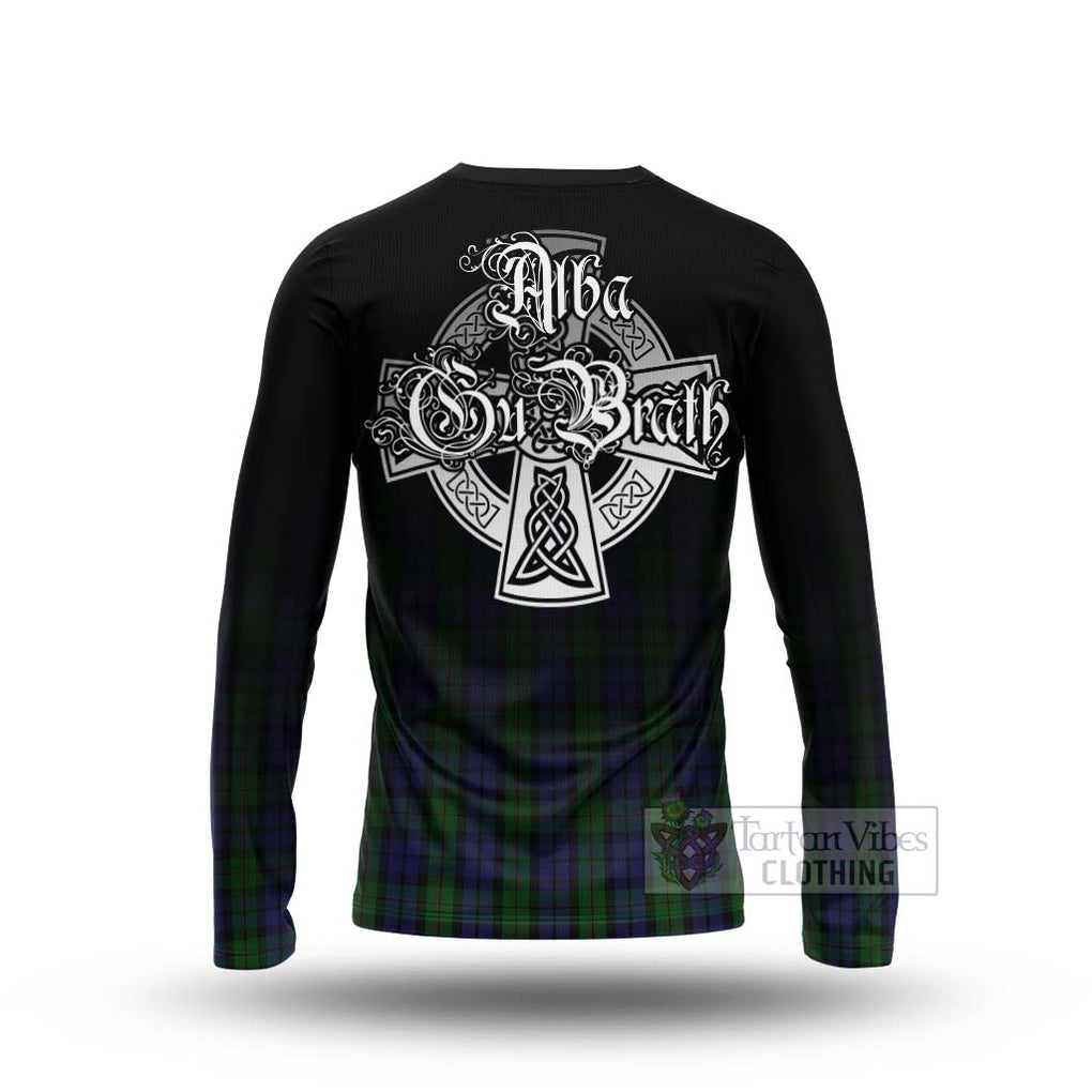 Dundas Tartan Long Sleeve T-Shirt Featuring Alba Gu Brath Family Crest Celtic Inspired - Tartan Vibes Clothing