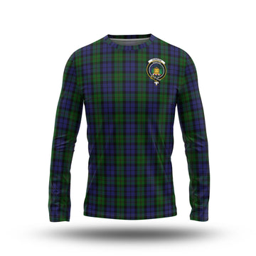 Dundas Tartan Long Sleeve T-Shirt with Family Crest - Tartan Vibes Clothing