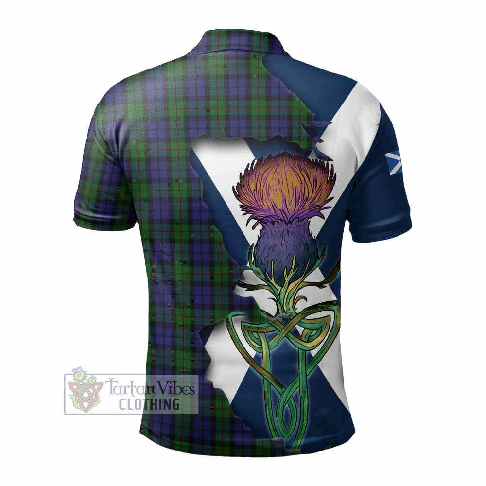 Dundas Tartan Family Crest Polo Shirt Scottish Thistle Celtic Inspired - Tartan Vibes Clothing