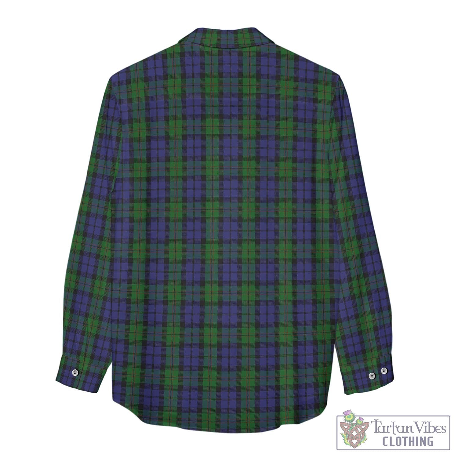 Dundas Tartan Women's Casual Shirt with Family Crest - Tartan Vibes Clothing