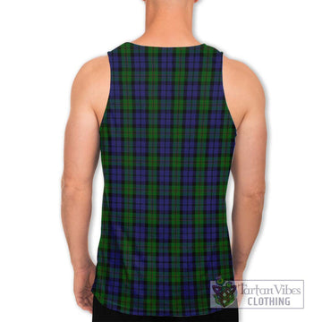 Dundas Tartan Men's Tank Top with Family Crest DNA In Me Style - Tartan Vibes Clothing