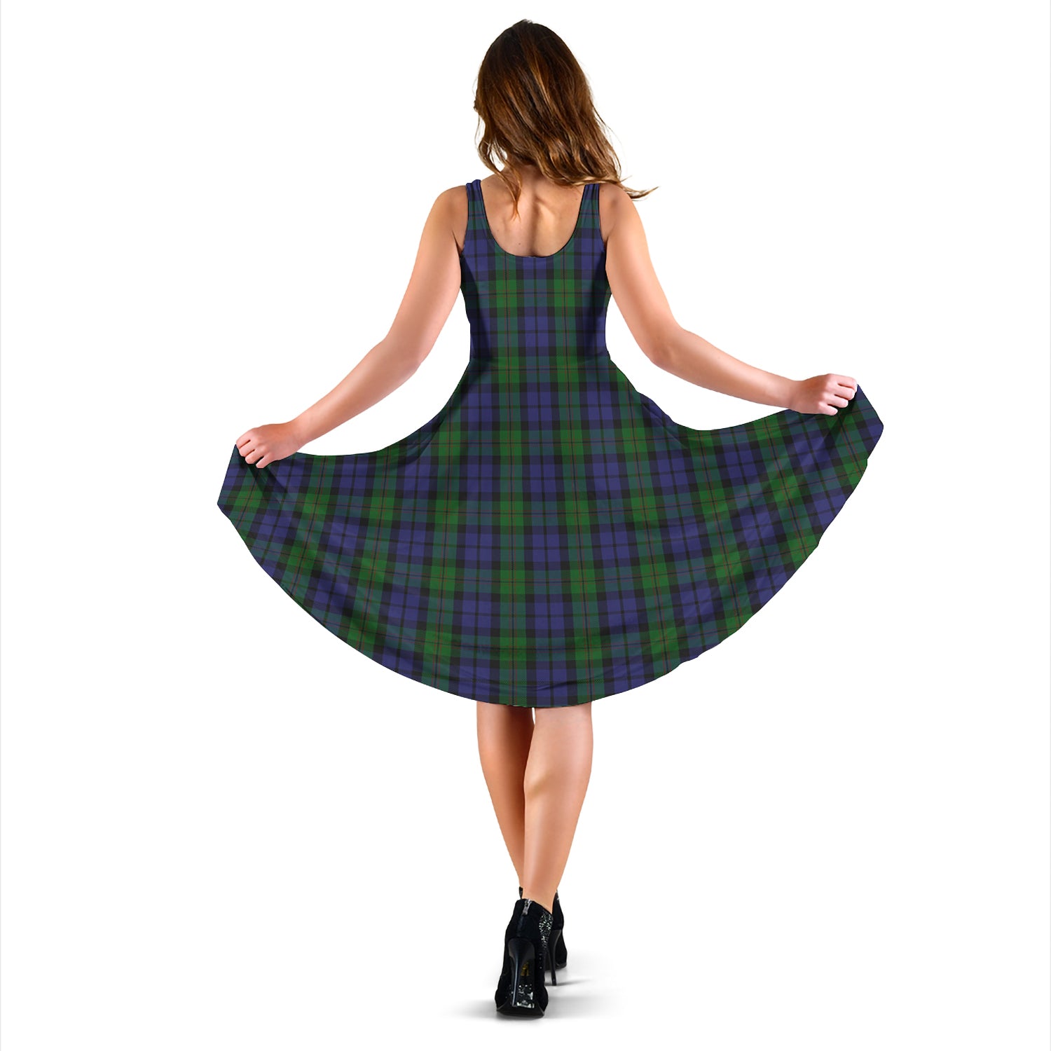 Dundas Tartan Sleeveless Midi Womens Dress - Tartan Vibes Clothing