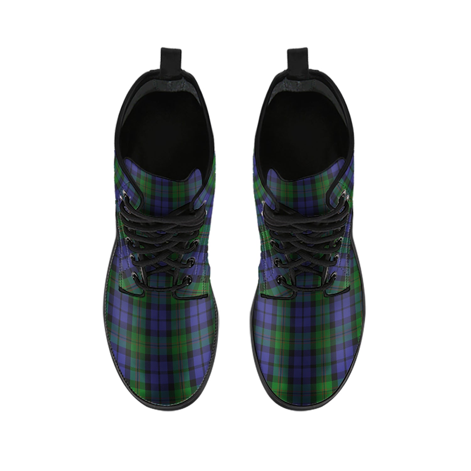 Dundas Tartan Leather Boots - Tartan Vibes Clothing