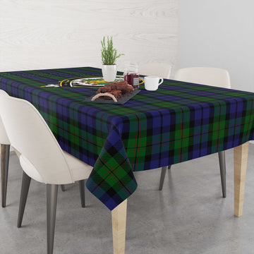 Dundas Tatan Tablecloth with Family Crest