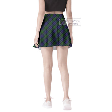 Dundas Tartan Women's Plated Mini Skirt
