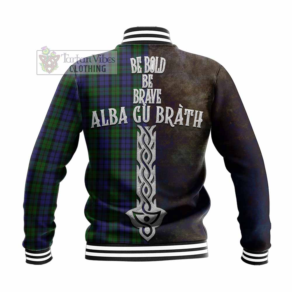 Dundas Tartan Family Crest Baseball Jacket Alba Gu Brath Be Brave Lion Ancient Style - Tartan Vibes Clothing