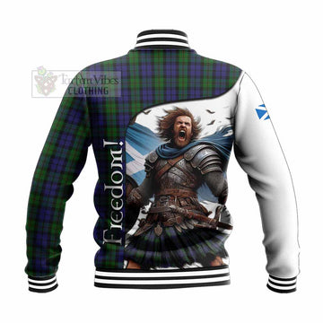 Dundas Crest Tartan Baseball Jacket Inspired by the Freedom of Scottish Warrior - Tartan Vibes Clothing