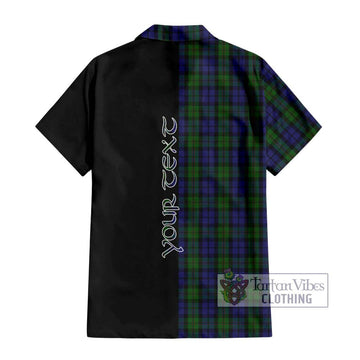 Dundas Tartan Hawaiian Shirt with Family Crest and Half Of Me Style - Tartan Vibes Clothing