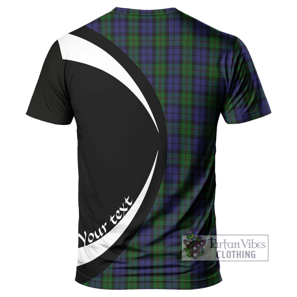 Dundas Tartan T-Shirt with Family Crest Circle Style - Tartan Vibes Clothing