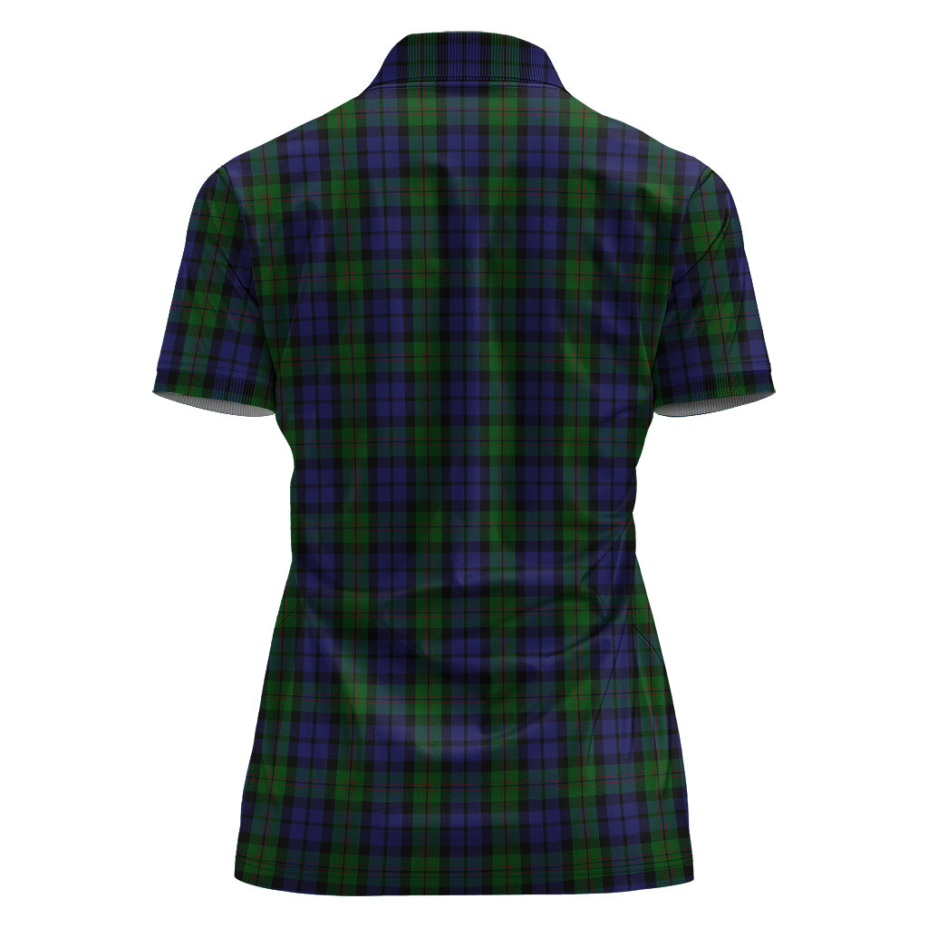 dundas-tartan-polo-shirt-with-family-crest-for-women
