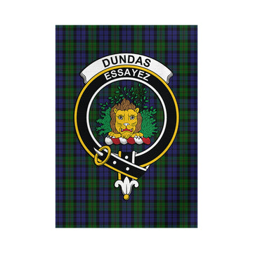 Dundas Tartan Flag with Family Crest - Tartan Vibes Clothing