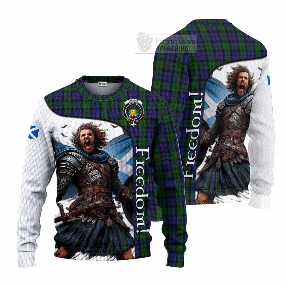 Dundas Crest Tartan Knitted Sweater Inspired by the Freedom of Scottish Warrior - Tartan Vibes Clothing