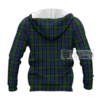 Dundas Tartan Knitted Hoodie with Family Crest DNA In Me Style - Tartan Vibes Clothing