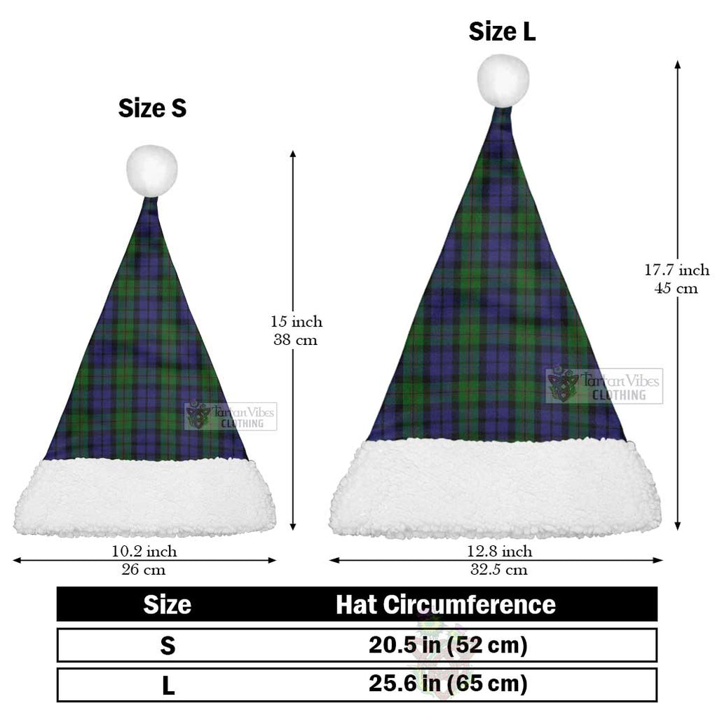 Dundas Tartan Christmas Santa Hats Christmas Hat L 25.6in (65cm) - Tartan Vibes Clothing