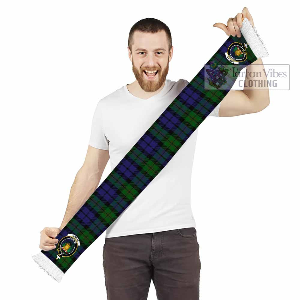 Dundas Tartan Ruffneck Scarf with Family Crest - Tartan Vibes Clothing