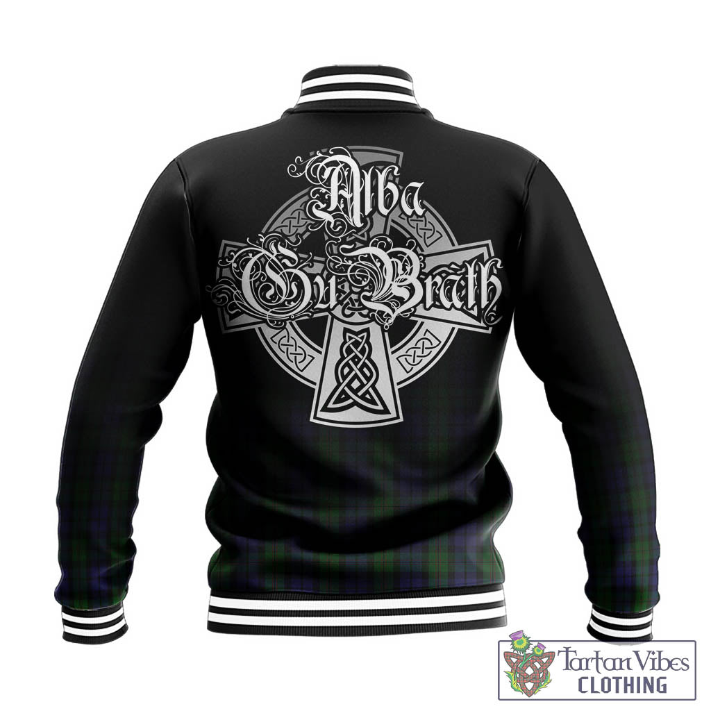 Dundas Tartan Baseball Jacket Featuring Alba Gu Brath Family Crest Celtic Inspired - Tartan Vibes Clothing