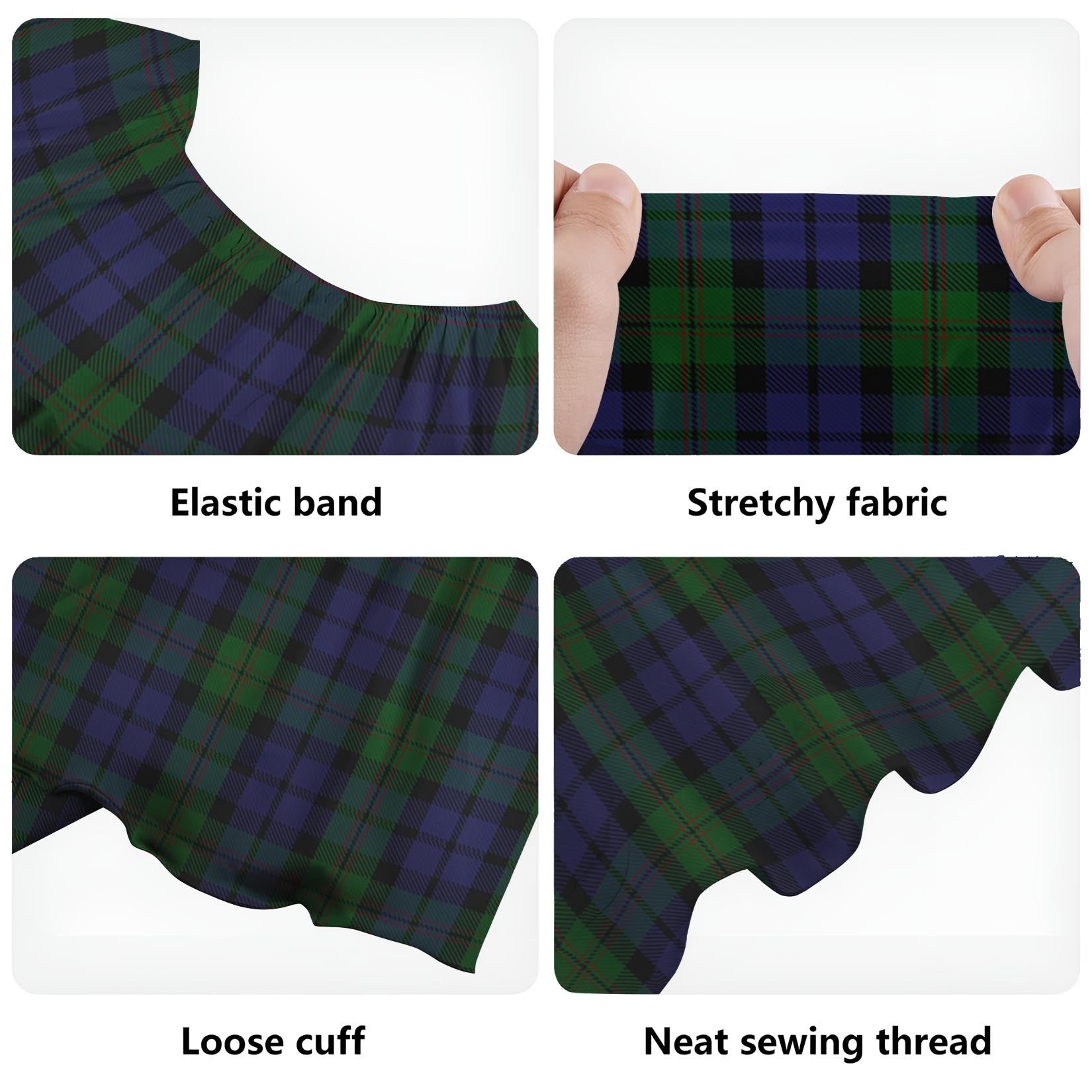 Dundas Tartan Off Shoulder Long Dress - Tartan Vibes Clothing