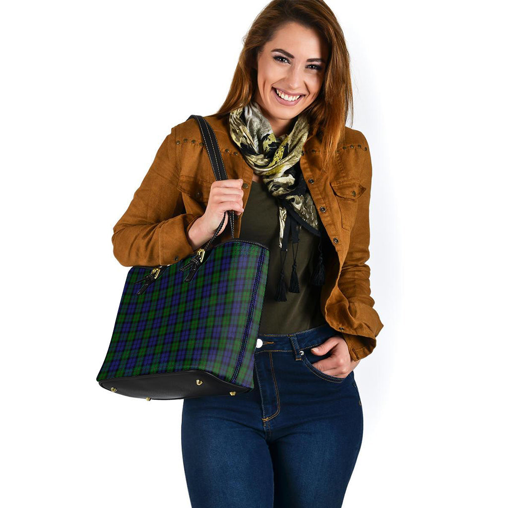 Dundas Tartan Leather Tote Bag - Tartan Vibes Clothing