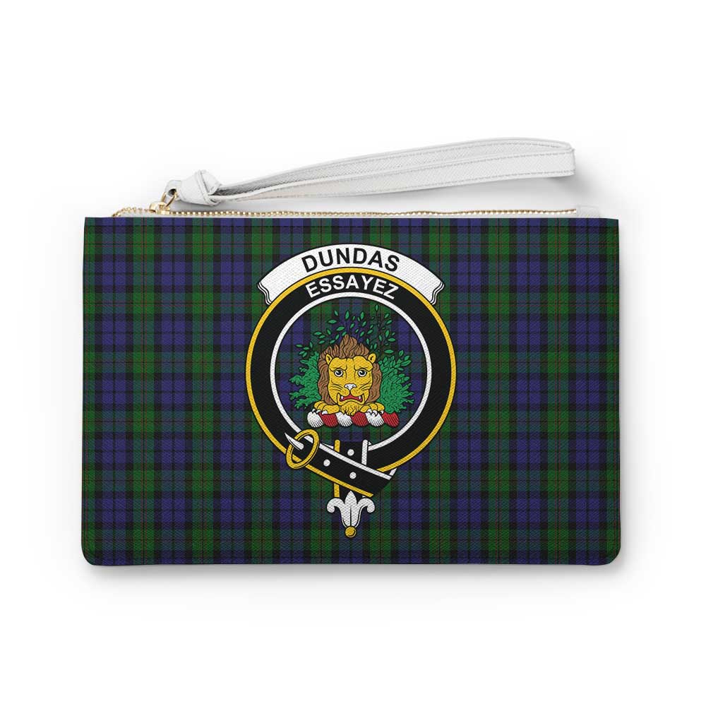 Tartan Vibes Clothing Dundas Family Crest Tartan Clutch Bag
