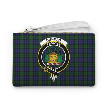 Tartan Vibes Clothing Dundas Family Crest Tartan Clutch Bag
