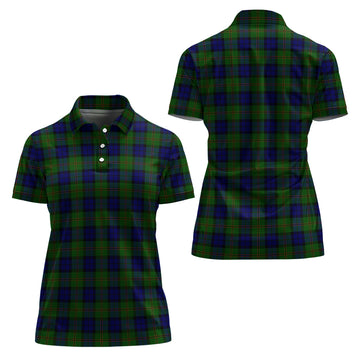 Dundas Modern Tartan Polo Shirt For Women