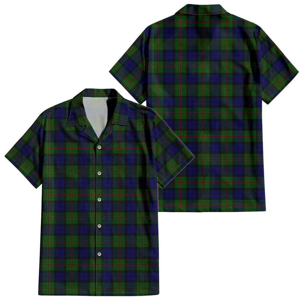 dundas-modern-tartan-short-sleeve-button-down-shirt