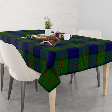 Dundas Modern Tatan Tablecloth with Family Crest