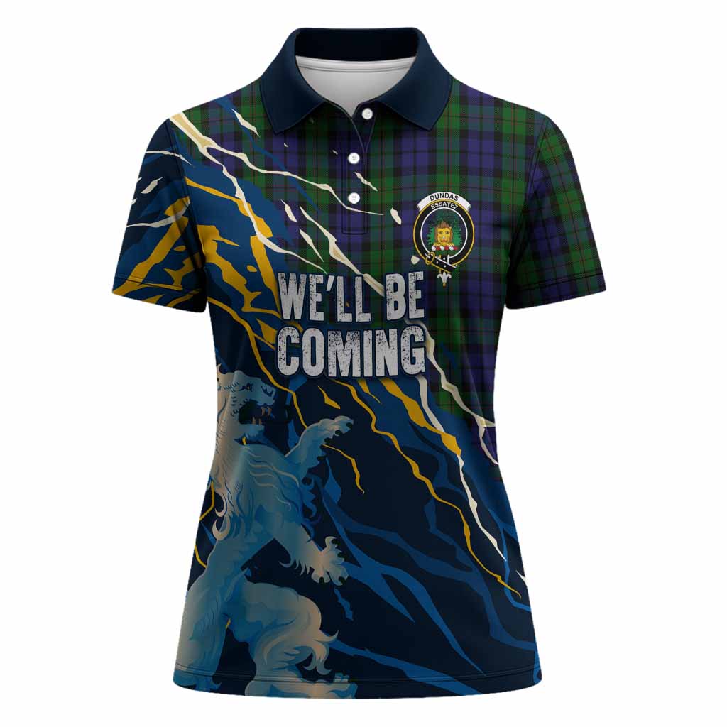 Dundas Scotland Tartan Women Polo Shirt WC2026 Football - We'll Be Coming