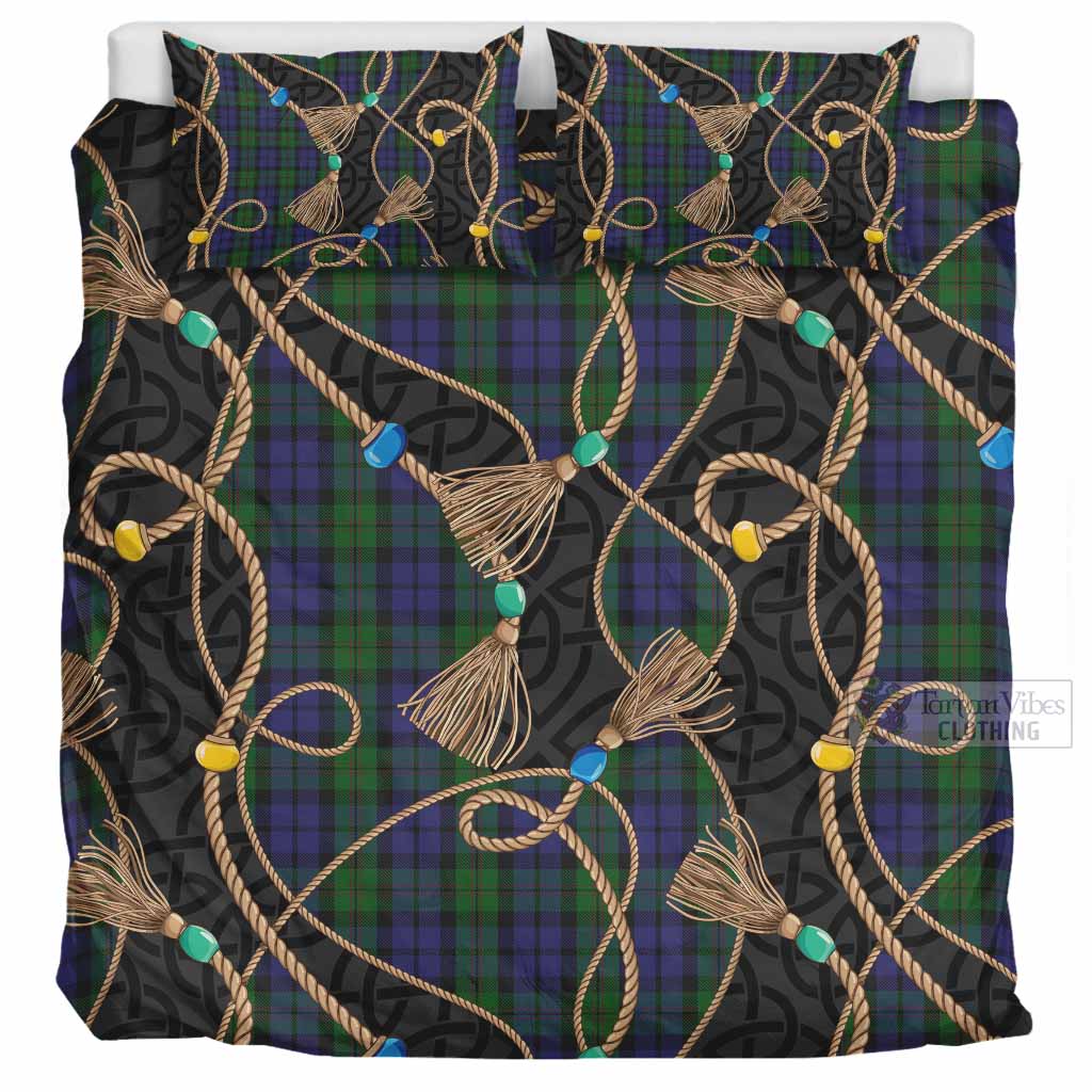 Dundas Scottish Tartan Twisted Ropes Stylized Bedding Set UK Bedding Set UK Super King 104*94 inch - Tartan Vibes Clothing