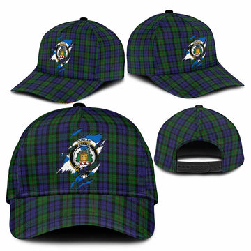 Dundas Tartan Classic Cap with Family Crest In Me Style