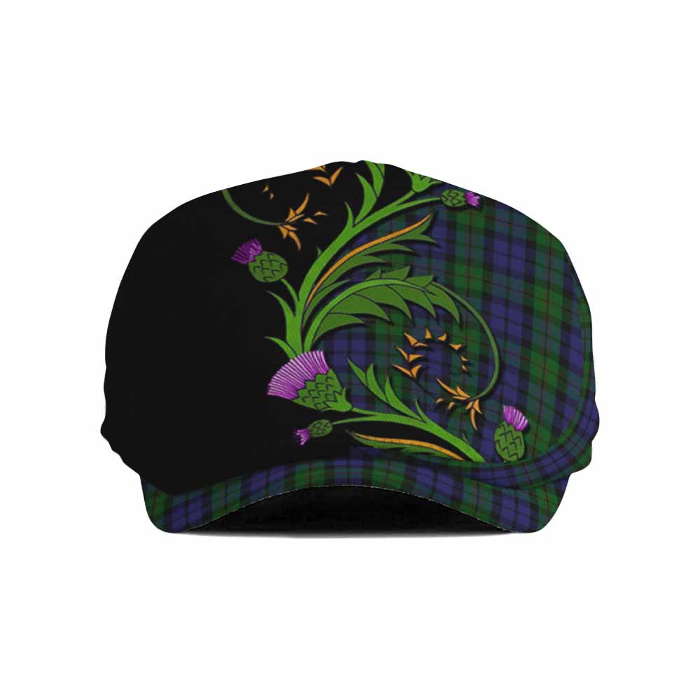 Dundas Tartan Flat Cap, Jeff Cap Scottish Thistle Pride Heritage Art
