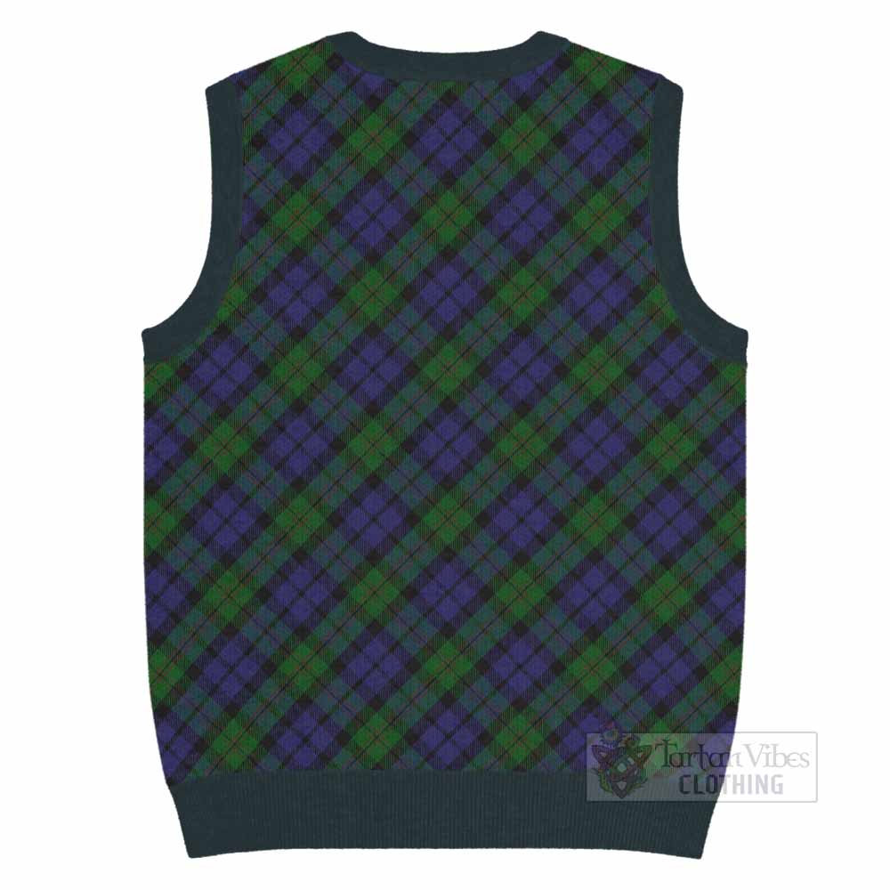 Dundas Tartan  Knitted V-Neck Vest Cross Style