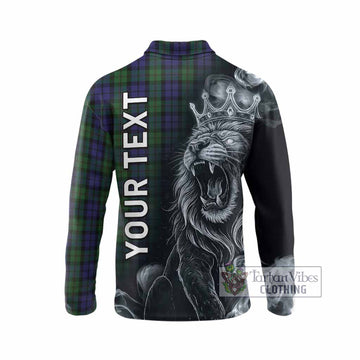 Dundas Tartan Long Sleeve Polo Shirt Roaring Lion Heritage