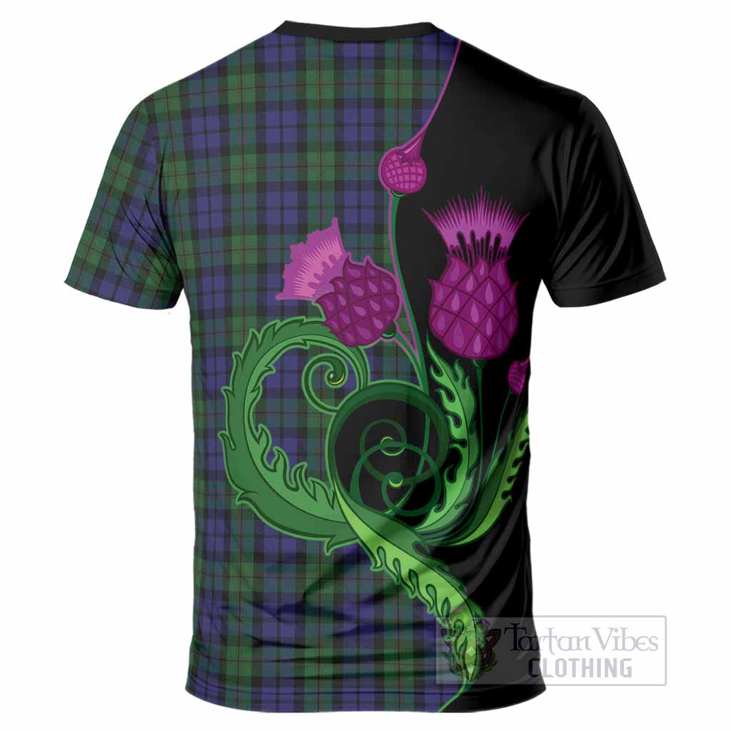 Dundas Tartan T-Shirt Traditional Scottish Thistle