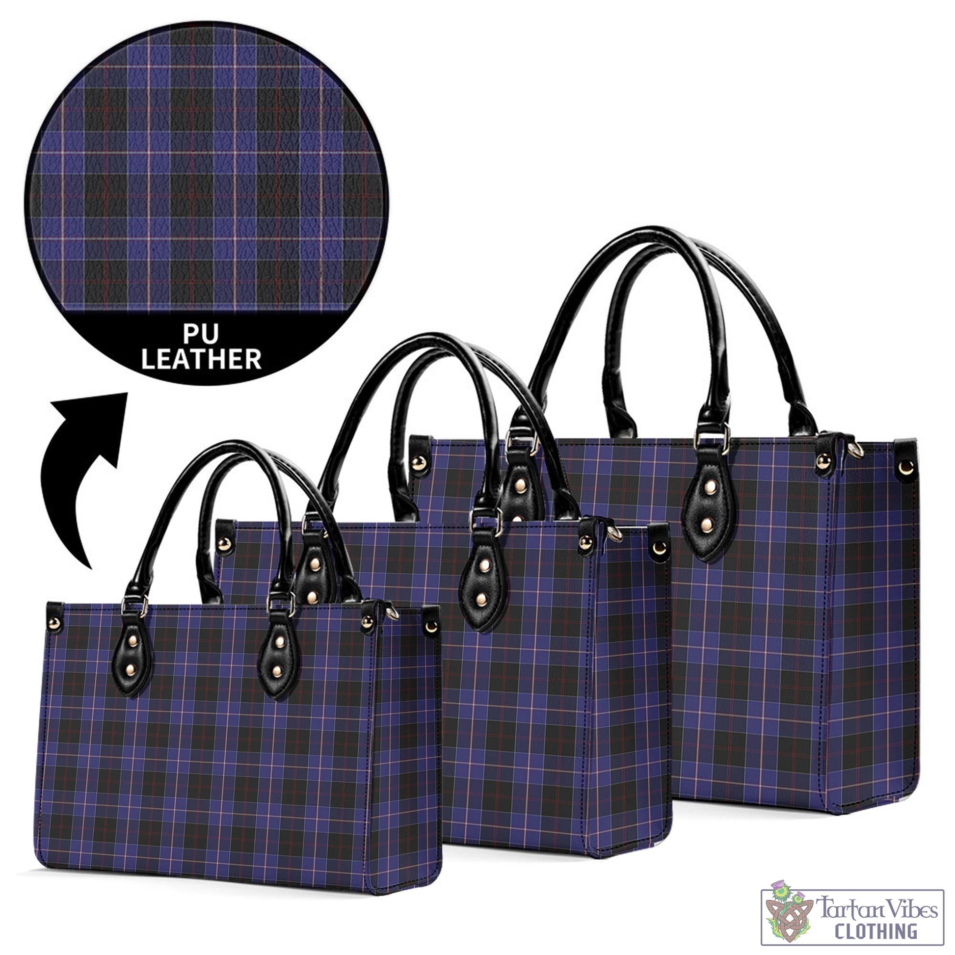 Tartan Vibes Clothing Dunlop Tartan Luxury Leather Handbags
