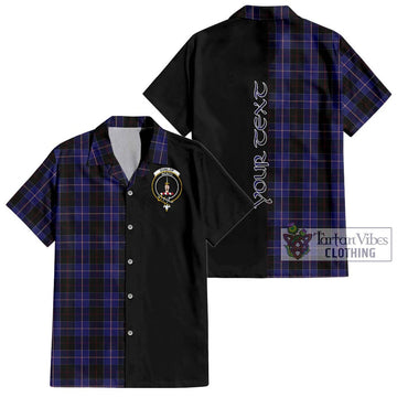 Dunlop Tartan Hawaiian Shirt with Family Crest and Half Of Me Style