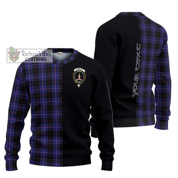 Dunlop Tartan Ugly Sweater with Family Crest and Half Of Me Style
