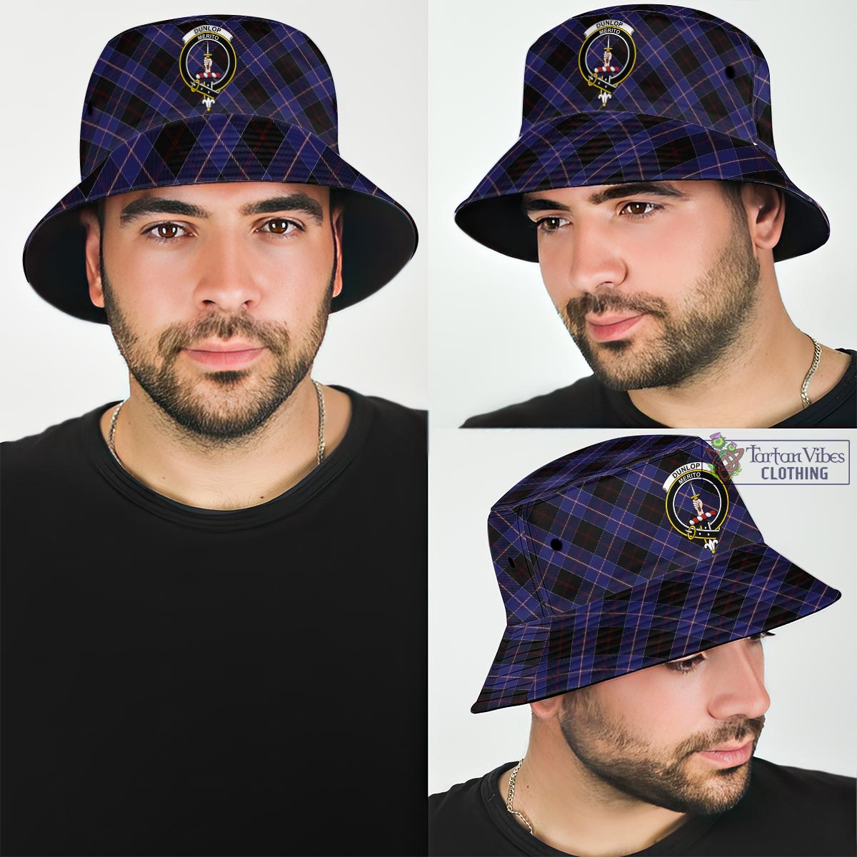 Dunlop Modern Tartan Crest T-shirt