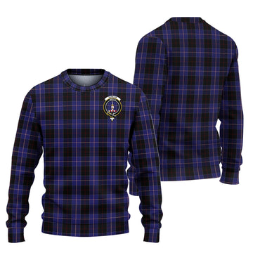 Dunlop Tartan Ugly Sweater with Family Crest