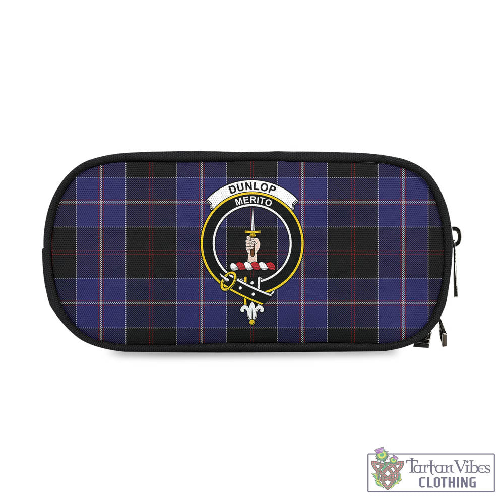 Tartan Vibes Clothing Dunlop Tartan Pen and Pencil Case with Family Crest