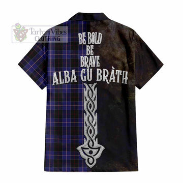 Dunlop Tartan Family Crest Hawaiian Shirt Alba Gu Brath Be Brave Lion Ancient Style