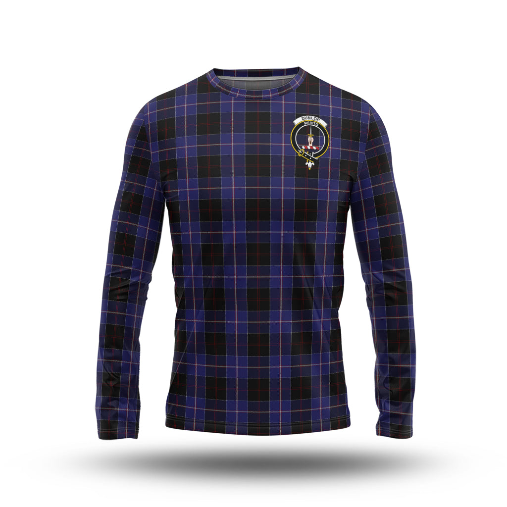 dunlop-tartan-long-sleeve-t-shirt-with-family-crest