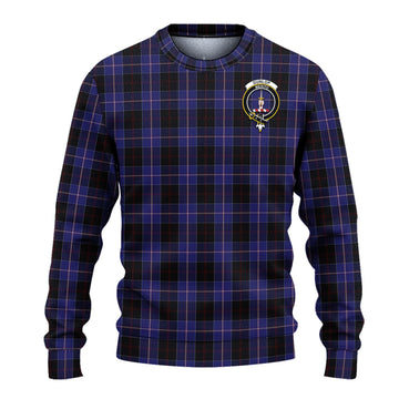 Dunlop Tartan Ugly Sweater with Family Crest