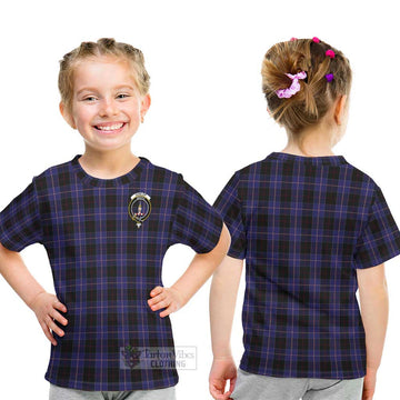 Dunlop Tartan Kid T-Shirt with Family Crest - Tartanvibesclothing Shop