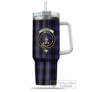Dunlop Tartan and Family Crest Tumbler with Handle